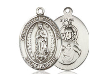 Load image into Gallery viewer, Our Lady Of Guadalupe Silver Pendant With Chain Religious