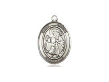Load image into Gallery viewer, Saint James The Greater Silver Pendant With Chain Religious