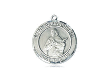 Load image into Gallery viewer, Saint Maria Goretti Silver Pendant With Chain