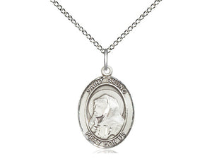 Saint Bruno Silver Pendant And Chain