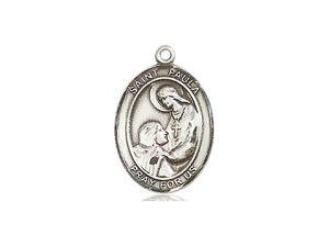Saint Paula Silver Pendant With Chain Religious