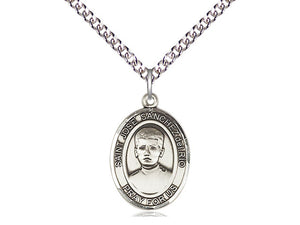 Saint Jose Sanchez Del Rio Silver Pendant And Chain