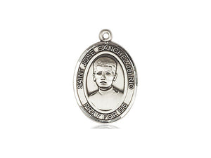 Saint Jose Sanchez Del Rio Silver Pendant And Chain