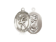 Load image into Gallery viewer, Saint Christopher Silver Dance Pendant And Silver Chain