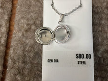 Load image into Gallery viewer, Silver Diamond Children&#39;s Locket