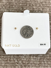 Load image into Gallery viewer, Small Gold Ball Stud Earrings
