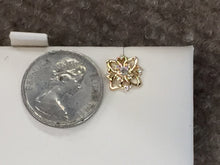 Load image into Gallery viewer, Diamond 14 K Gold Earrings