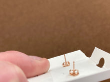Load image into Gallery viewer, Rose Gold Button Stud Earrings