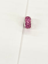 Load image into Gallery viewer, Pink Crystal Silver Bead