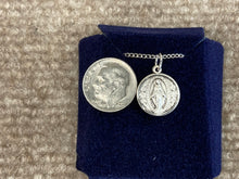 Charger l'image dans la galerie, Miraculous Medal Silver Round With Chain Religious