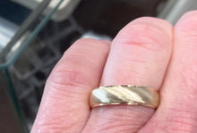 Load image into Gallery viewer, Gold Wedding Band Brushed Finish