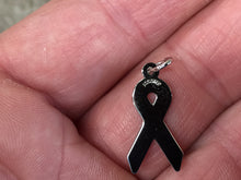 Load image into Gallery viewer, Pink Ribbon Silver Charm