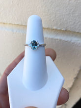 Load image into Gallery viewer, Aquamarine And Diamond White Gold Ring