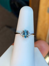 Load image into Gallery viewer, Aquamarine And Diamond White Gold Ring