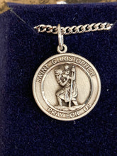 Load image into Gallery viewer, Saint Christopher Silver Pendant And Chain