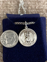 Load image into Gallery viewer, Saint Christopher Silver Pendant And Chain