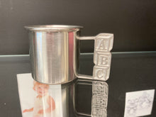 Load image into Gallery viewer, ABC Pewter Baby Cup