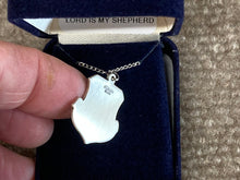 Load image into Gallery viewer, Lord Is My Shepherd Silver Pendant With Chain Religious