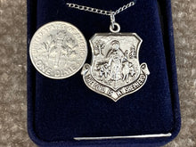 Load image into Gallery viewer, Lord Is My Shepherd Silver Pendant With Chain Religious