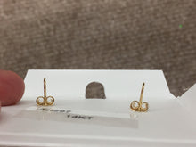 Load image into Gallery viewer, Half Moon 14 K Yellow Gold Earrings