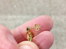 Load image into Gallery viewer, Celtic Infinity 14 K gold earrings