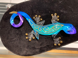 Desert Gecko Glass Figurine