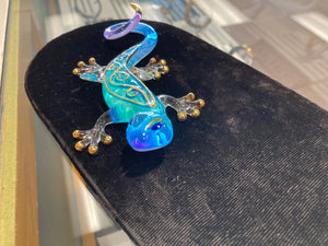 Desert Gecko Glass Figurine