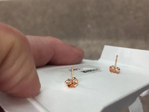 Star & Moon 14 K Rose Gold Earrings
