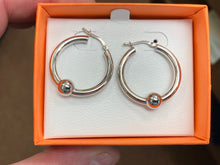 Load image into Gallery viewer, Cape Cod Silver Hoop Earrings