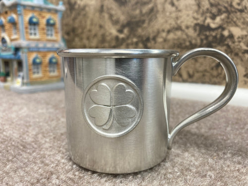 Shamrock Pewter Baby Cup