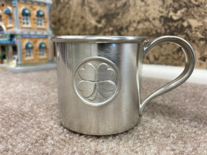Shamrock Pewter Baby Cup