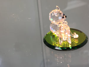 Tee Shot Teddy Crystal Figurine