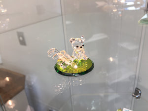 Tee Shot Teddy Crystal Figurine