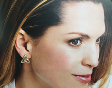 Load image into Gallery viewer, Celtic Infinity 14 K gold earrings
