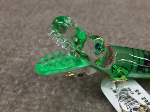 Alligator Glass Figurine