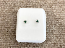 Load image into Gallery viewer, Silver Swarovski Zirconium Earrings