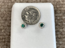 Load image into Gallery viewer, Silver Swarovski Zirconium Earrings