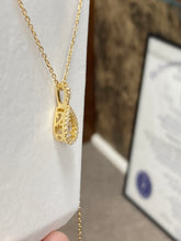 Load image into Gallery viewer, Swarovski Zirconia Gold Plated Adjustable Pendant