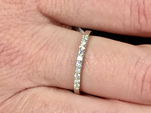 14 K White Gold Diamond Band/Ring 0.20  Carats