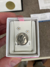 Load image into Gallery viewer, Flower Silver Baby Earrings Threaded Backs