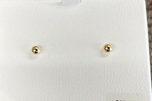 Gold Ball Earrings