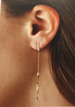 Load image into Gallery viewer, 14K Yellow Gold Dangle Earrings