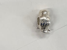 Load image into Gallery viewer, Owl Enameled Silver Bead