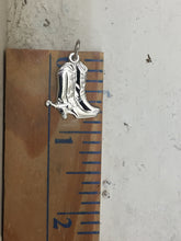 Load image into Gallery viewer, Cowboy Boots Silver Charm