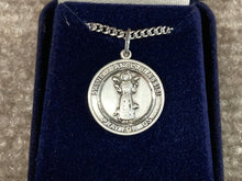 Load image into Gallery viewer, Saint Francis Of Assisi Silver Pendant With Chain Religious