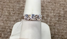 Load image into Gallery viewer, 14K White Gold 1.50 Carat Three Diamond Engagement Ring