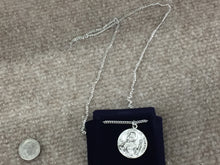 Load image into Gallery viewer, Saint Barbara Silver Pendant With Chain Religious