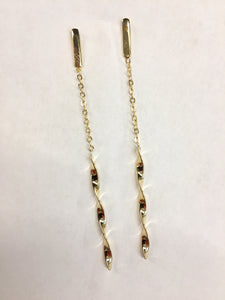 14K Yellow Gold Dangle Earrings