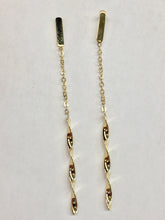 Load image into Gallery viewer, 14K Yellow Gold Dangle Earrings