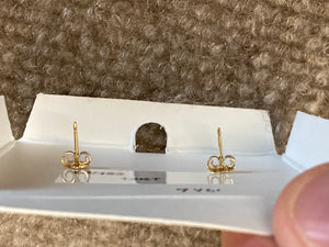 Gold Cross Earrings